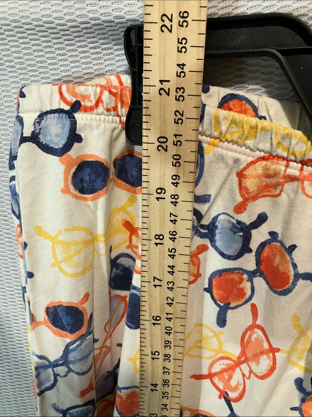 HUE White Lounge Shorts with Navy, Orange & Yellow Sunglasses Print - Picture 5 of 9